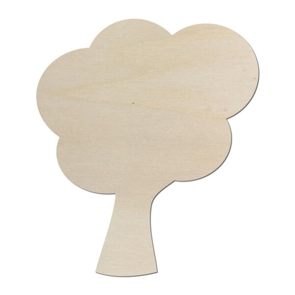 Baum aus Holz zum Bemalen – Größe wählbar 10–60 cm, Pappelsperrholz 4 mm
