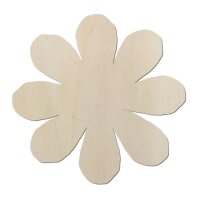 Blume aus Holz zum Bemalen – 3er-Set, je 10 cm, 4...