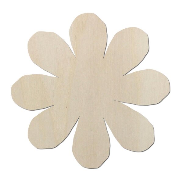 Blume aus Holz zum Bemalen – 60 cm, 4 mm stark