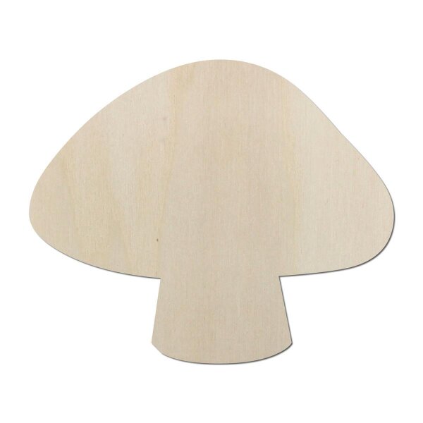 Pilz aus Holz zum Bemalen – 45 cm, 4 mm stark