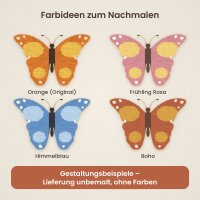 Schmetterling aus Holz zum Bemalen – Typ 2, 30 cm, 4 mm stark