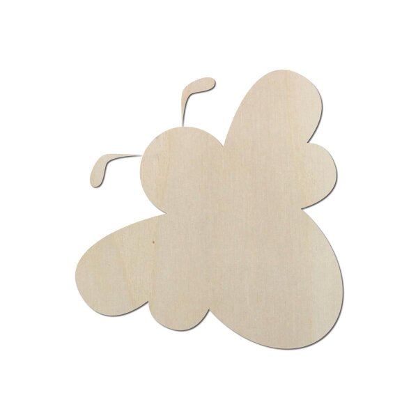 Biene aus Holz zum Bemalen – 3er-Set, je 10 cm, 4 mm stark