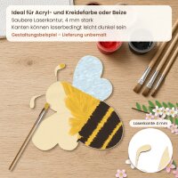 Biene aus Holz zum Bemalen – 30 cm, 4 mm stark