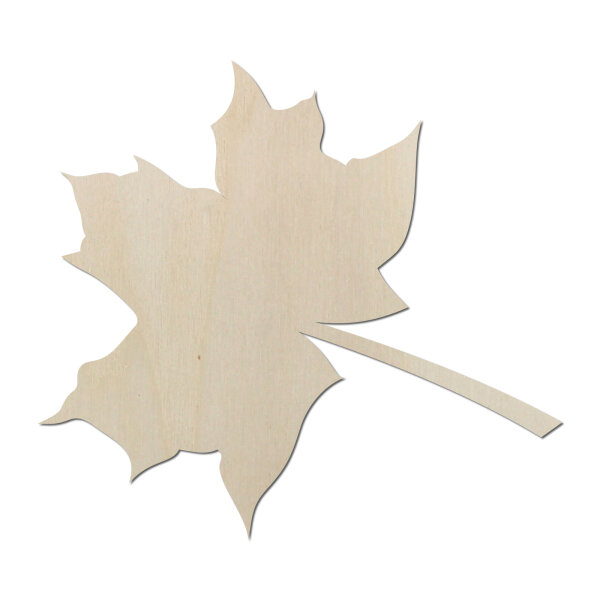 Blatt aus Holz zum selber gestalten