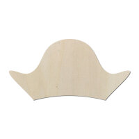 Piratenhut aus Holz zum selbst gestalten