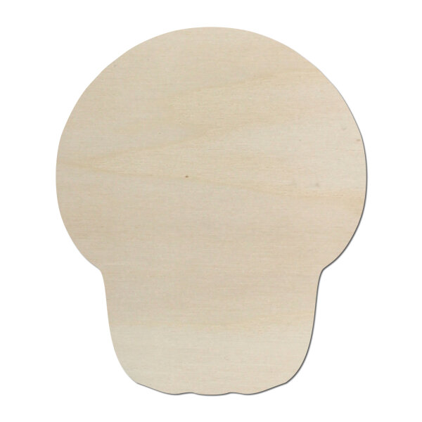 Totenkopf aus Holz zum selbst gestalten