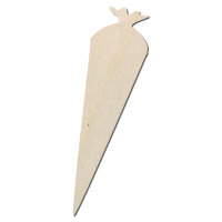 Schultüten aus Holz zum Bemalen – Größe wählbar 10–60 cm, Pappelsperrholz 4 mm