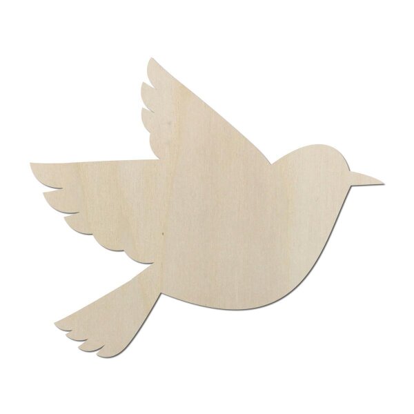 Vogel aus Holz zum Bemalen – 21 cm
