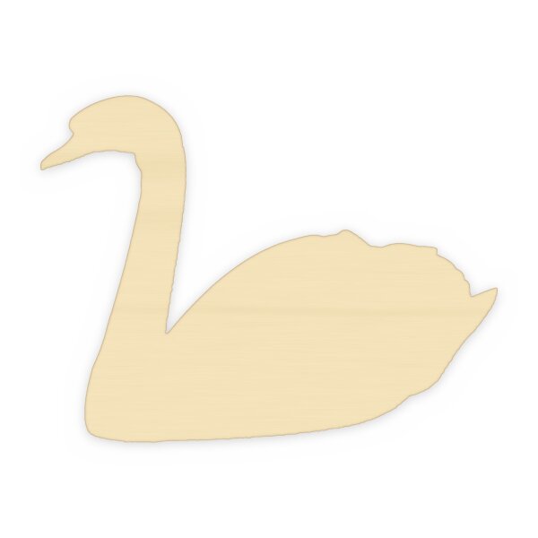 Schwan aus Holz zum Bemalen – 57 cm, 4 mm stark