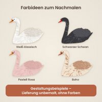 Schwan aus Holz zum Bemalen – 57 cm, 4 mm stark