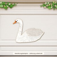 Schwan aus Holz zum Bemalen – 57 cm, 4 mm stark