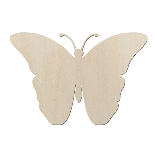 Schmetterling aus Holz zum Bemalen – Typ 2, Größe wählbar 21–57 cm