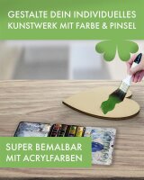 Holzherzen zum Bemalen – 3er-Set, je 112 x 100 mm