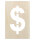 Schablone Dollarzeichen – Sprühvorlage, 30 cm