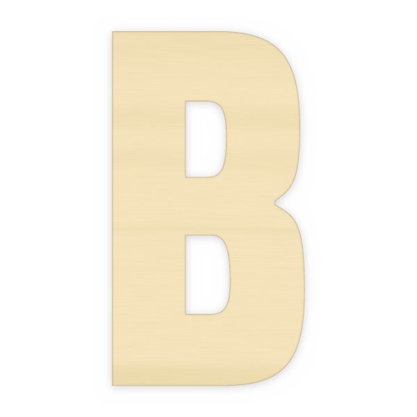 Holzbuchstabe B zum Bemalen – Typ 6, 75 mm hoch