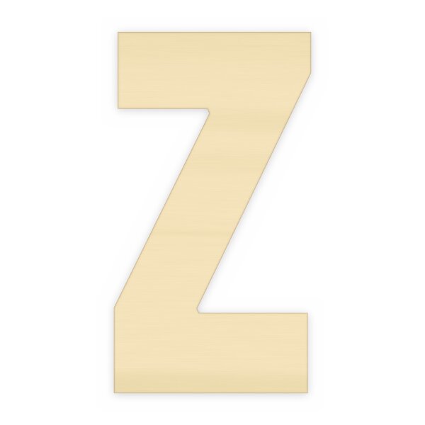 Holzbuchstabe Z zum Bemalen – Typ 6, 75 mm hoch