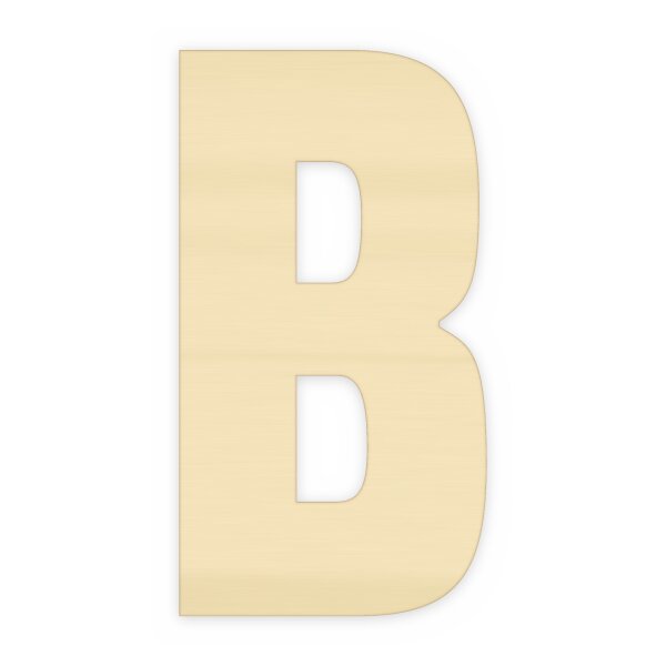 Holzbuchstabe B zum Bemalen – Typ 6, 10 cm hoch