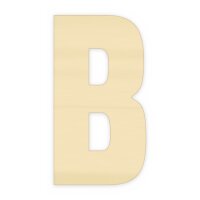 Holzbuchstabe B zum Bemalen – Typ 6, 10 cm hoch