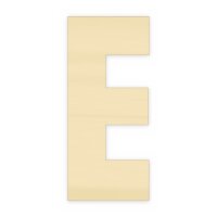 Holzbuchstabe E zum Bemalen – Typ 6, 10 cm hoch