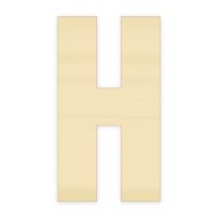 Holzbuchstabe H zum Bemalen – Typ 6, 10 cm hoch