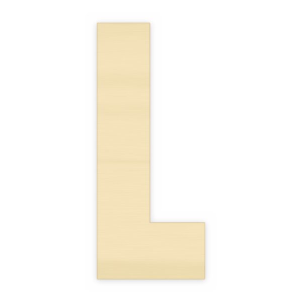 Holzbuchstabe L zum Bemalen – Typ 6, 10 cm hoch