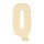 Holzbuchstabe Q zum Bemalen – Typ 6, 10 cm hoch