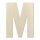 Holzbuchstabe M zum Bemalen – Typ 6, 15 cm hoch