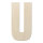 Holzbuchstabe U zum Bemalen – Typ 6, 15 cm hoch