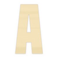 Holzbuchstabe A zum Bemalen – Typ 6, 20 cm hoch