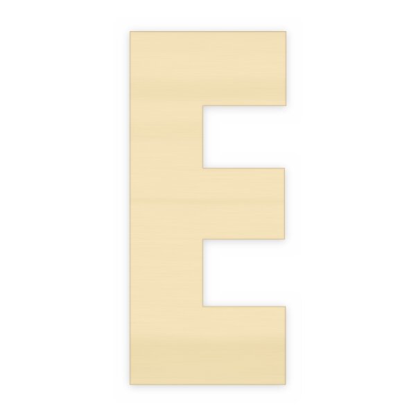 Holzbuchstabe E zum Bemalen – Typ 6, 20 cm hoch