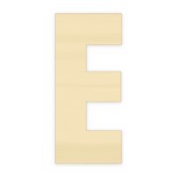 Holzbuchstabe E zum Bemalen – Typ 6, 20 cm hoch