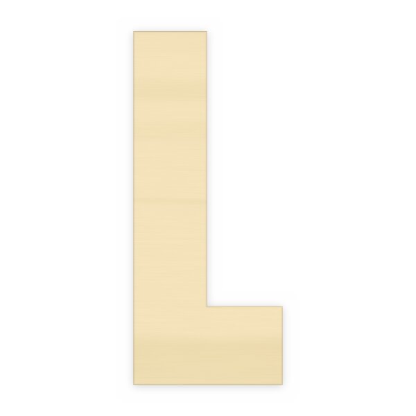 Holzbuchstabe L zum Bemalen – Typ 6, 20 cm hoch