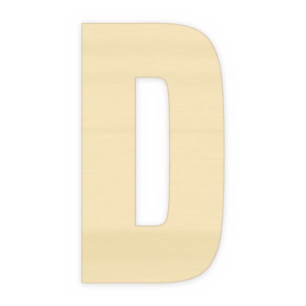 Holzbuchstabe D zum Bemalen – Typ 6, 30 cm hoch