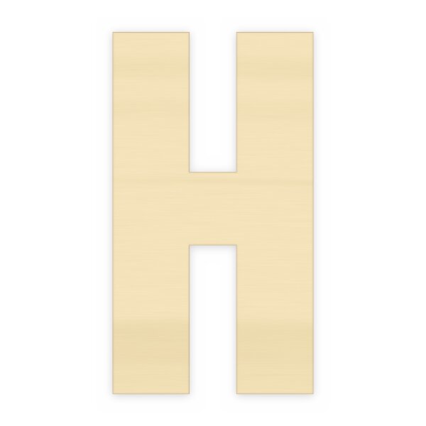 Holzbuchstabe H zum Bemalen – Typ 6, 30 cm hoch