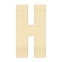 Holzbuchstabe H zum Bemalen – Typ 6, 30 cm hoch