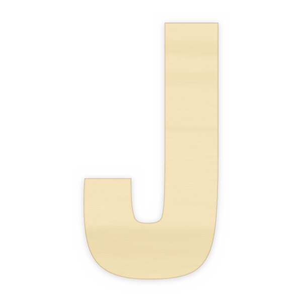 Holzbuchstabe J zum Bemalen – Typ 6, 30 cm hoch