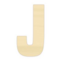 Holzbuchstabe J zum Bemalen – Typ 6, 30 cm hoch