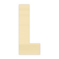 Holzbuchstabe L zum Bemalen – Typ 6, 30 cm hoch