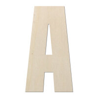 Holzbuchstabe A zum Bemalen – Typ 6, 45 cm hoch