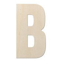 Holzbuchstabe B zum Bemalen – Typ 6, 45 cm hoch