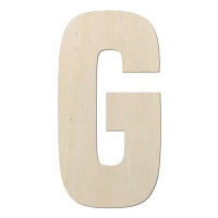 Holzbuchstabe G zum Bemalen – Typ 6, 45 cm hoch