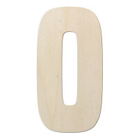 Holzbuchstabe O zum Bemalen – Typ 6, 45 cm hoch
