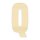 Holzbuchstabe Q zum Bemalen – Typ 6, 45 cm hoch