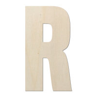 Holzbuchstabe R zum Bemalen – Typ 6, 45 cm hoch
