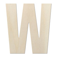 Holzbuchstabe W zum Bemalen – Typ 6, 45 cm hoch