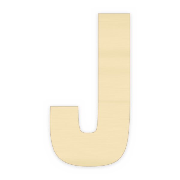 Holzbuchstabe J zum Bemalen – Typ 6, 60 cm hoch
