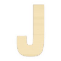 Holzbuchstabe J zum Bemalen – Typ 6, 60 cm hoch