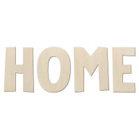 Schriftzug HOME aus Holz zum Bemalen – Typ 2,...