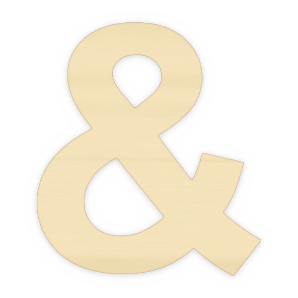 Und-Zeichen & aus Holz zum Bemalen – Typ 2, 10 cm hoch