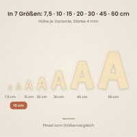 Und-Zeichen & aus Holz zum Bemalen – Typ 2, 10 cm hoch